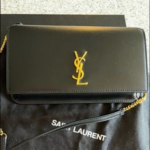 Yves Saint Laurent Monogram Phone Holder Shoulder Bag